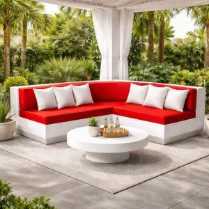 Kit salon de coin en resine modèle carrée