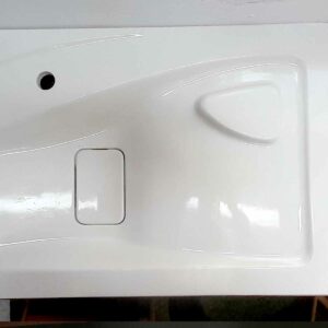 Lavabo encastré pour salle de bain en Stonflex LUX80