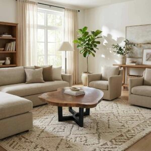 Table basse en bois africain ref TBAF80