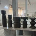 Table d'appoint ronde en resine diametre 20cm reel