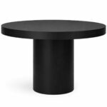 Table haute ronde en resine modèle CANNE