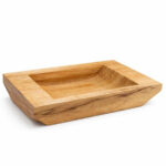 Vasque a poser en bois africain marbré VBA7045