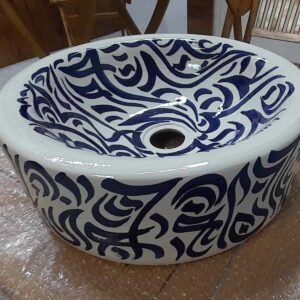 Vasque a poser en céramique marocain VCM03