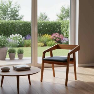 Chaise salle a manger en bois africain