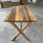 table Table de salle à manger en bois marbré ref TAB-BM160 reel