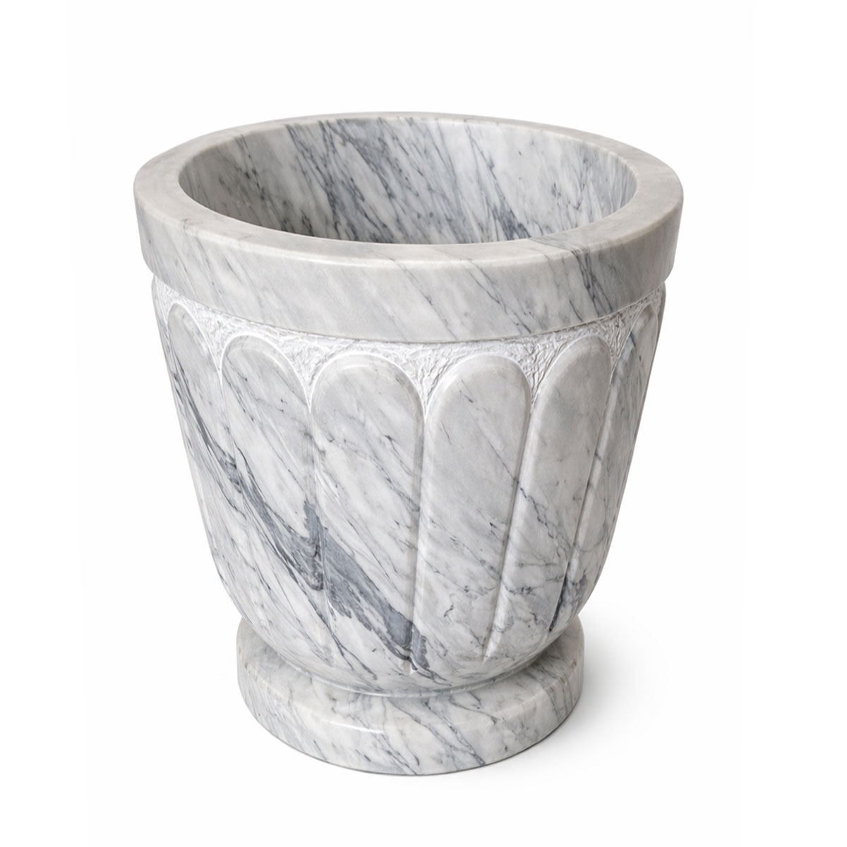 Bassine Hammam En Marbre Blanc Ø40 Cm