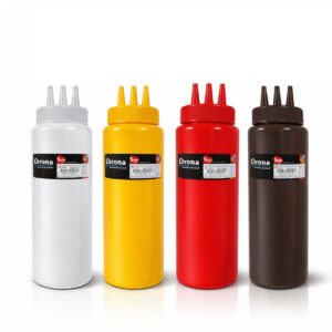 Bouteille à sauce avec 3 trous de 700 ml