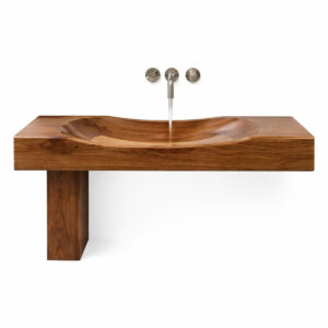 Lavabo en bois africain massif ref LBA80