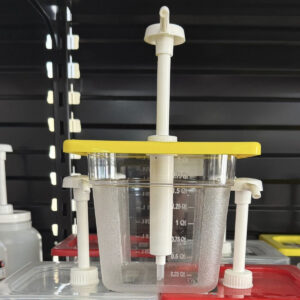 Récipient en plastique avec pompe PP GN 1/6