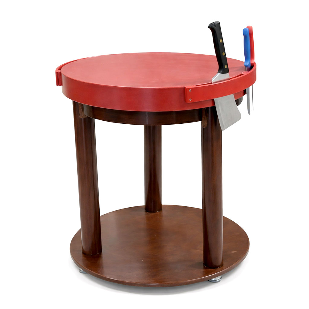 Billot de Boucher Circulaire en Polyéthylène Ø 80 cm ep10 2 Billot de Boucher Circulaire en Polyéthylène Ø 80 cm ep10