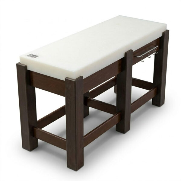 Billot de Boucher Polyéthylène Blanc 150x50x93 cm ep10