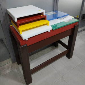 Billot de Boucher Polyéthylène Blanc 100x50x93 cm