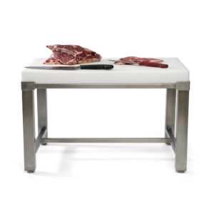 Billot de Boucherie Professionnel en Inox 100×50 cm