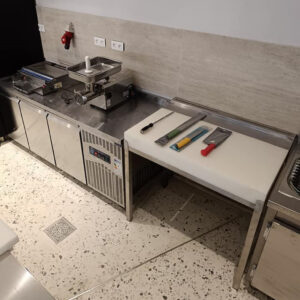 Billot de Boucherie Professionnel en Inox 100×50 cm