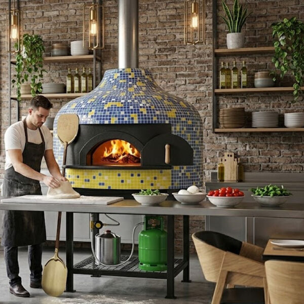 Four a bois et au gaz en mosaïque Pro120