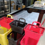 Panier de magasin en plastique de 22Lreel