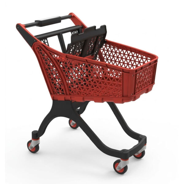 Chariot de Supermarché Hybride en plastique de 100L