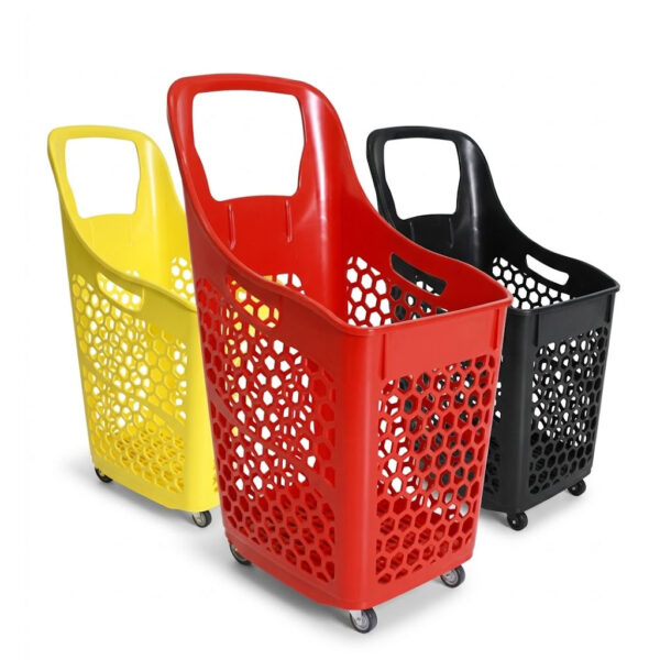 Panier à Roulettes En Plastique MonoBloc De 75L