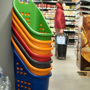 Panier à roulettes en plastique MonoBloc de 70L