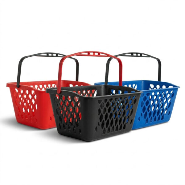 Panier de magasin en plastique de 28L