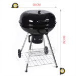 Barbecue charbon de bois modèle Rond Ø58cm dim
