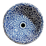 Vasque à Poser Céramique Motif Arabesque Ø 41cm