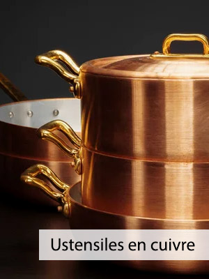 ustensiles en cuivre