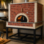 Four à Pizza Pro en Brique Réfractaire Espagnole et au Gaz couv