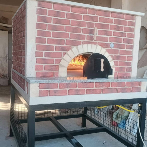 Four à Pizza Pro en Brique Réfractaire Espagnole et au Gaz reel