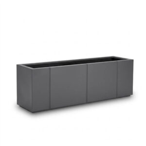 Bac à fleurs Rectangulaire en GFRC modèle STRIPE120