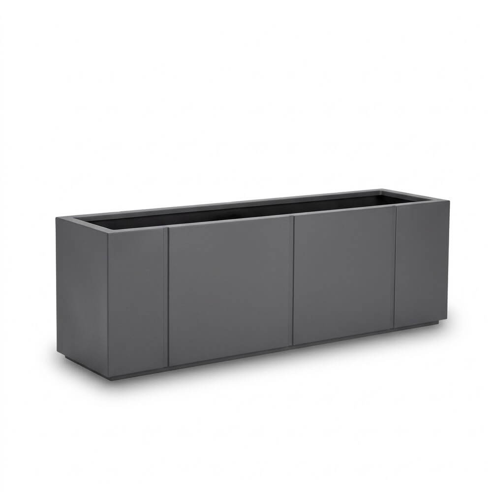 Bac a fleurs Rectangulaire en GFRC modele STRIPE120