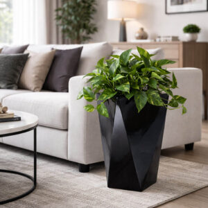 Pot colonne en resine modèle S H61cm